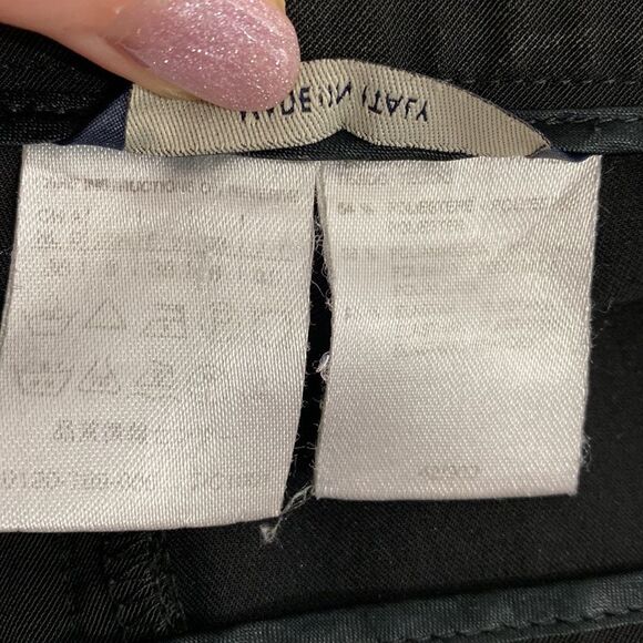 ‘S MaxMara Black Wide Leg Cuffed Trousers Pants Size 36 - Picture 7 of 12